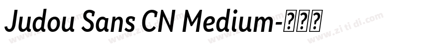 Judou Sans CN Medium字体转换